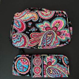 Vera Bradley Parisian Paisley Makeup Bag & Straightener Travel Cover